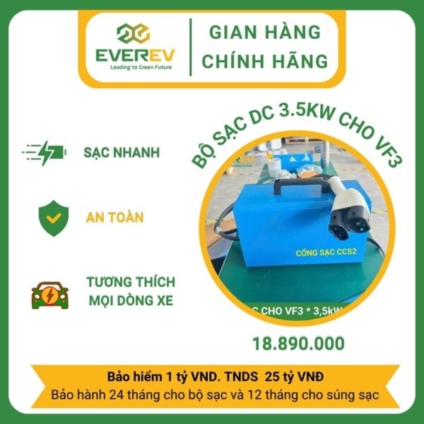 BỘ SẠC DC 3,5KW CHO VF3